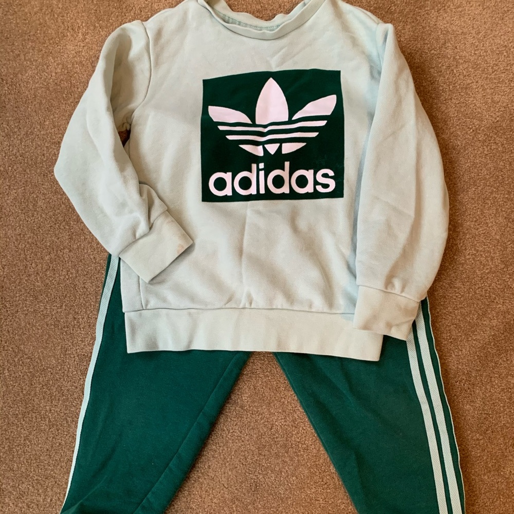 Adidas toddler boy sweatsuit